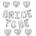 Gümüş Bride To Be kalp set