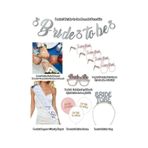 Gümüş Bride To Be Seti Bekarlığa Veda Partisi Malzemeleri Kuşak D