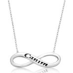 Gümüş Canım Sonsuzluk Bayan Kolye SL1581