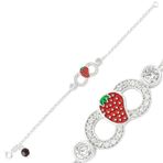 Gümüş Çilek Sonsuzluk Çocuk Bileklik SL3016