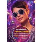 Gümüş Disco Toplu Parti Gözlüğü Yetişkin Kostüm Aksesuarı Retro Festival Yılbaşı Kadın Erkek Eğlence