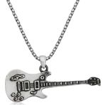 Gümüş Elektro Gitar Erkek Kolye SL2924