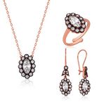 Gümüş Elmas Montür Bayan Set 13