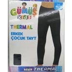 Gümüş Erkek Çocuk Termal Tayt İçlik