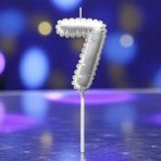 Gümüş Folyo Balon Şeklinde Pasta Mumu Gümüş Yedi 7 Numara Mum Gümüş Pasta Mumu Gümüş Doğum Günü Mumu - 1 Adet