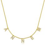 Gümüş Gold Annem Yazılı Bayan Kolye SL4528