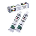 Gümüş Gri Kontür Boyası 25 ML 2 Adet Cam Vitray Boyası Kontur Silver Vitray Çalışması