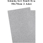 Gumus Gri Silver Simli Eva 50X70 Cm 2 Adet Simli Eva Sungeri Okul Kres Anasinifi Elisi Etkinlikleri