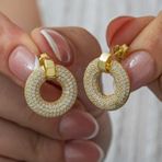 Gümüş Halka Gold Kadın Küpe MKTB-T8909