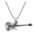 Gümüş Hane Elektro Gitar Kadın Gümüş Kolye
