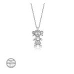 Gümüş Hane Swarovski Taşlı Gümüş Kız Çocuk Kadın Kolye