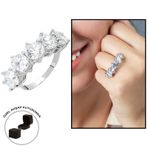Gümüş Hediye Al Starlight Diamond Pırlanta Montür Elegance 925 Ayar Gümüş Kadın Tektaş Yüzük