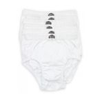 Gümüş İç Giyim 6'lı Paket Beyaz Pamuklu Erkek Çocuk Slip Külot