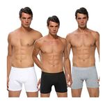 Gümüş İç Giyim Likralı Erkek Boxer Külot 6 Lı Paket Karışık M