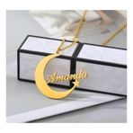 Gümüş Isimli Ay Yıldız Kolye 487176709