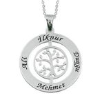Gümüş İsimlik Plaka Kolye
