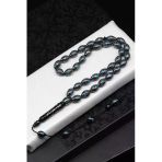 Gümüş İşlemeli Kuka Tesbih 8 X 12 Mm Arpa Kesim