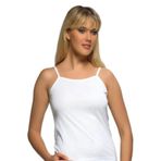 GÜMÜŞ Kadın Askılı Ribana Atlet, Beyaz, 3XL Beden, 3'lü Paket