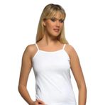 GÜMÜŞ Kadın Askılı Ribana Atlet,%100 Pamuk, Bisiklet Yaka, Beyaz, 2XL, 3'lü Paket