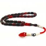 Gümüş Kazaz Püskül Kapsül Kesim Kırmızı Ateş Kehribar Tesbih