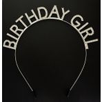 Gumus Kristal Tasli Birthday Girl Dogum Gunu Taci Ithal Urun A Kalite 17X16 Cm