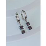 GÜMÜŞ MAVİ MİSTİK TOPAZ TAŞLI KÜPE