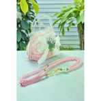 Gümüş Mini Çantalı İnci Tesbihli Mevlüt Hediye Seti - Pembe
