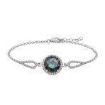 Gümüş Mistik Topaz Bileklik SL3830