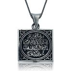 Gümüş Nazar Duası Bayan Kolye SL1585