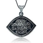 Gümüş Nazar Duası Bayan Kolye SL1589