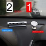 Gumus Park Numaratoru Arac Ici Telefon Tutucu 2'Si 1 Arada Numarator Stand Araba Aksesuar Standi