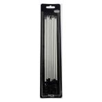 Gümüş Pasta Mumu 20 cm - Kokusuz
