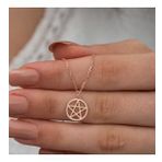 Gümüş Pentagram Kolye Gümüş Kolye Dn462