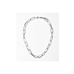 Gümüş Renk Bakla Zincir Kadın Choker Kolye