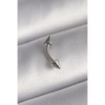 Gümüş Renk Çivi Model Piercing - EBJ241123W29513 PR1362