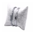 Gümüş Renk Çivi Ve Taşlı Cartier Bileklik Set 945