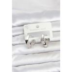 Gümüş Renk Elmas Model Halka Kadın Küpe - Ebj260612w44044