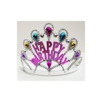 Gümüş Renk Happy Birthday Yazılı Doğum Günü Tacı 60 cm (5440)