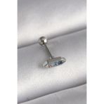 Gümüş Renk Mavi Zirkon Taşlı Tragus Piercing - EBJ241123W29436 PR1285