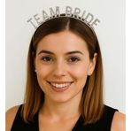 Gümüş Renk Team Bride Taç Plastik – Gelin ve Nedime Tacı (5264)