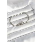 Gümüş Renk Yılan Zincir Charm Bileklik (Pandora Model)