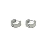 Gümüş Renk Yuvarlak Unisex Küpe EAR19