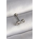 Gümüş Renk Zirkon Taşlı Sonsuzluk Model Tragus Piercing - EBJ241123W29496 PR1345