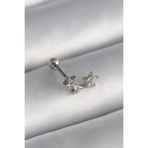 Gümüş Renk Zirkon Taşlı Yıldız Tragus Piercing - EBJ241123W29396 PR1245