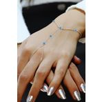 Gümüş rodyumlu nazarlı cam göz şahmeran [barcode]