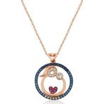 Gümüş Rose Anne Ve Bebek Sevgisi Bayan Kolye SL3228