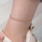 Gümüş Rose Kalemli Halhal SL6075