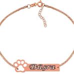 Gümüş Rose Kişiye Özel İsimli Bayan Bileklik SL2721