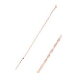 Gümüş rose mekik pullu bileklik