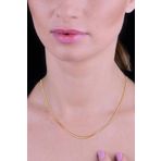 Gümüş Rose Örgü Modeli İtalyan Zincir Kolye